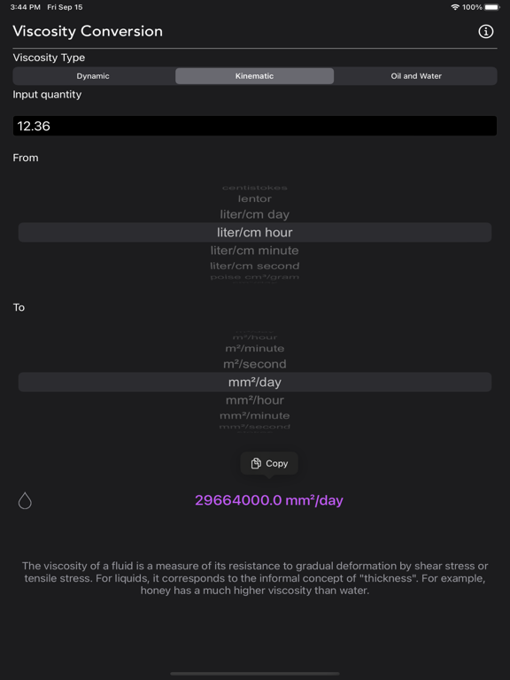 Viscosity_Conversion iPadOS App Screenshot 7
