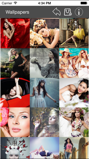 Wallpapers Collection Beautiful Girls Edition iOS App for iPhone and iPad