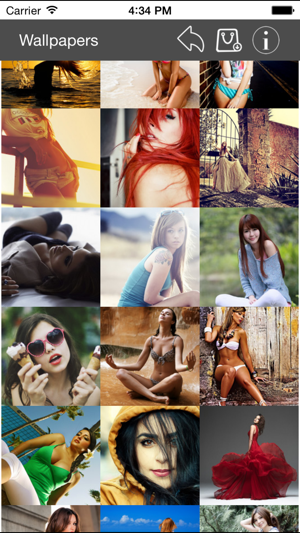 Wallpapers Collection Beautiful Girls Edition iOS App for iPhone and iPad