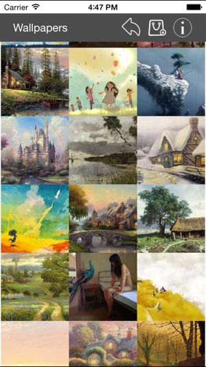 Wallpapers Collection Painting Edition iOS App for iPhone and iPad